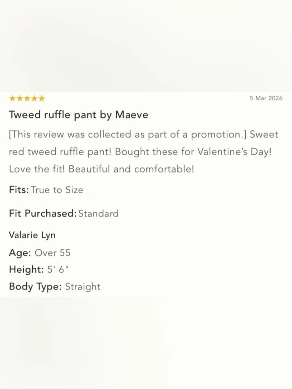 NWT Size 30 -The Colette Crop Tweed Ruffle-Hem Trousers by Maeve (US$ 158) - Picture 10 of 16